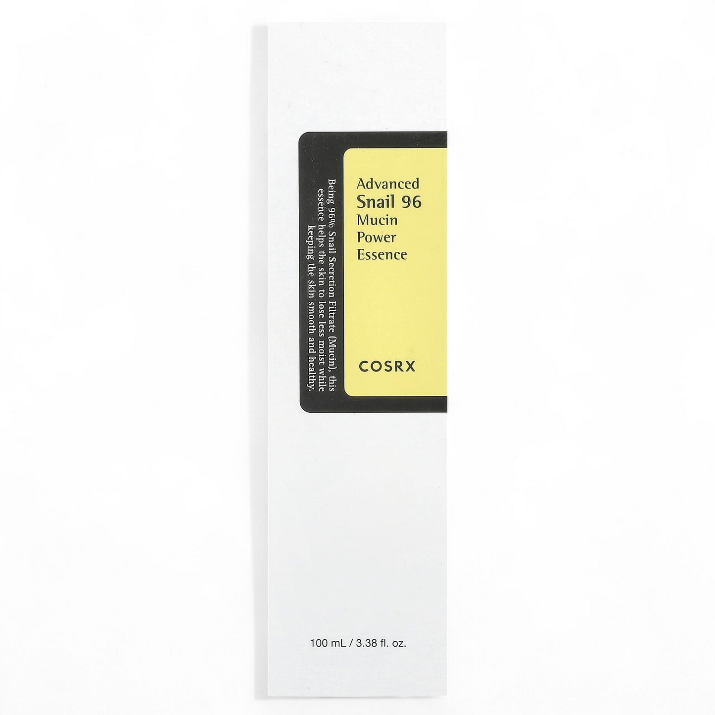 Cosrx Advanced Snail 96 Mucin Power Essence packaging on a white background