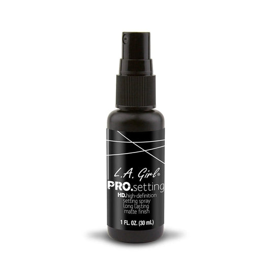 L.A. Girl PRO setting spray bottle on a white background