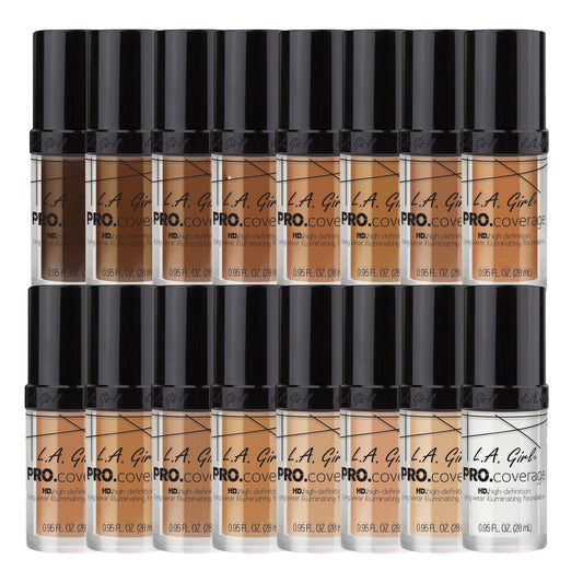 LA Girl Pro Coverage Illuminating Foundation all shade