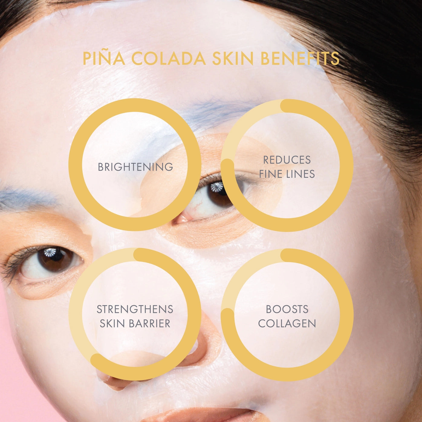 Esw Beauty Piña Colada Revitalizing Biocellulose Mocktail Mask