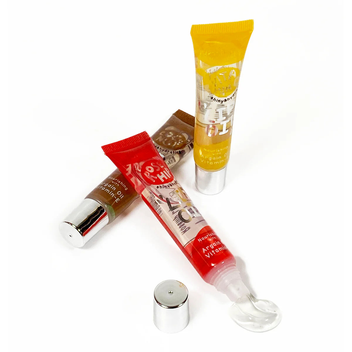 HerMINE Hydrating Lip Oil with Argan oil & Vitamin E - 3 Pack Calming Lip Oil