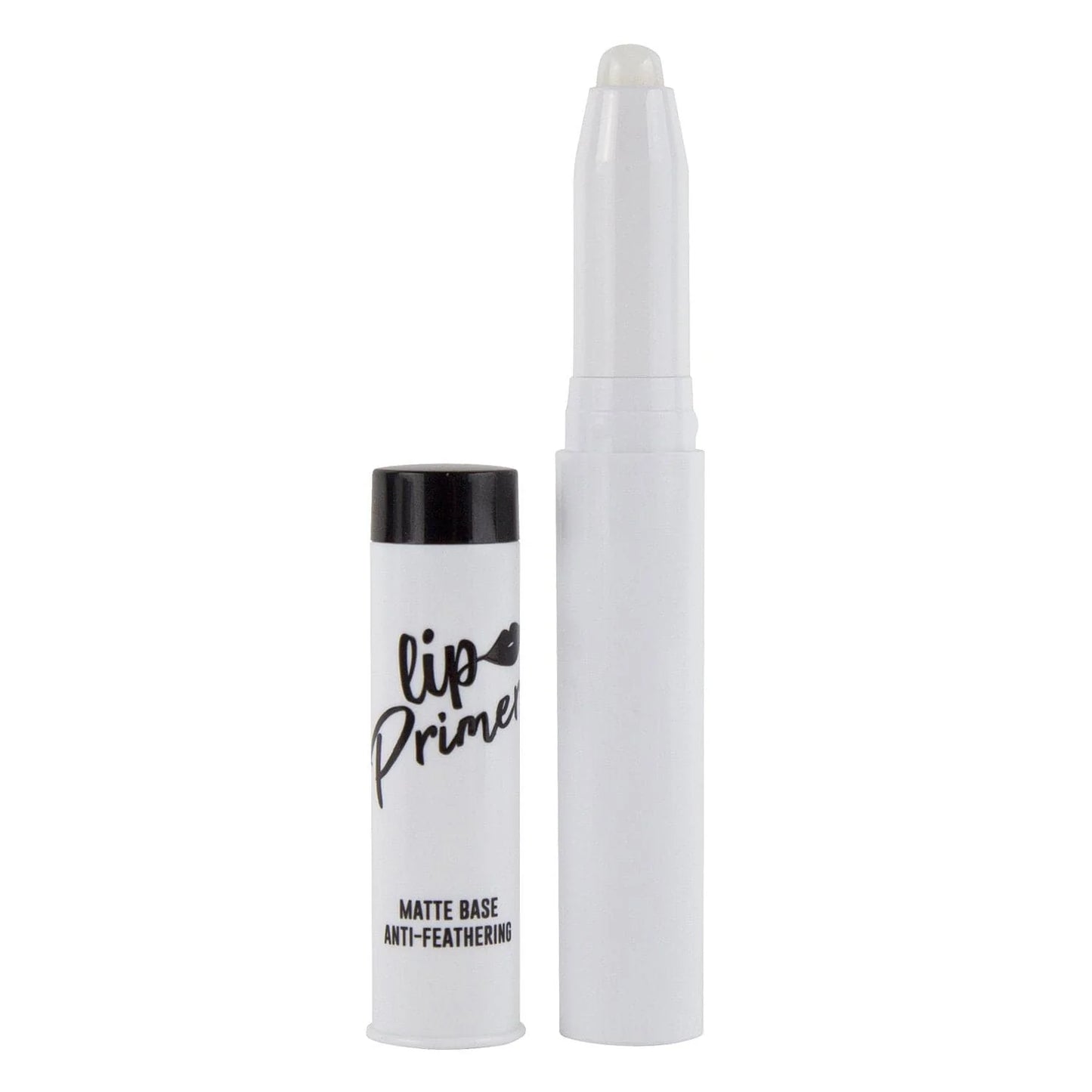 Lip prime with applicator on a white background