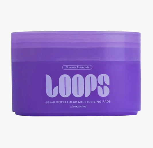 LOOPS MicroCellular Moisturizer Pads 60 Pads 150 ml 5.07 oz
