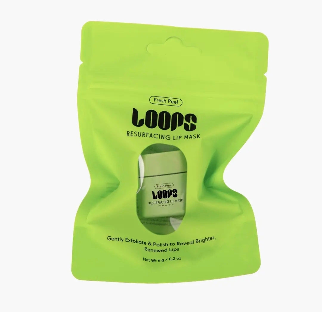 LOOPS fresh peel mini lip mask 0.2 oz 6g