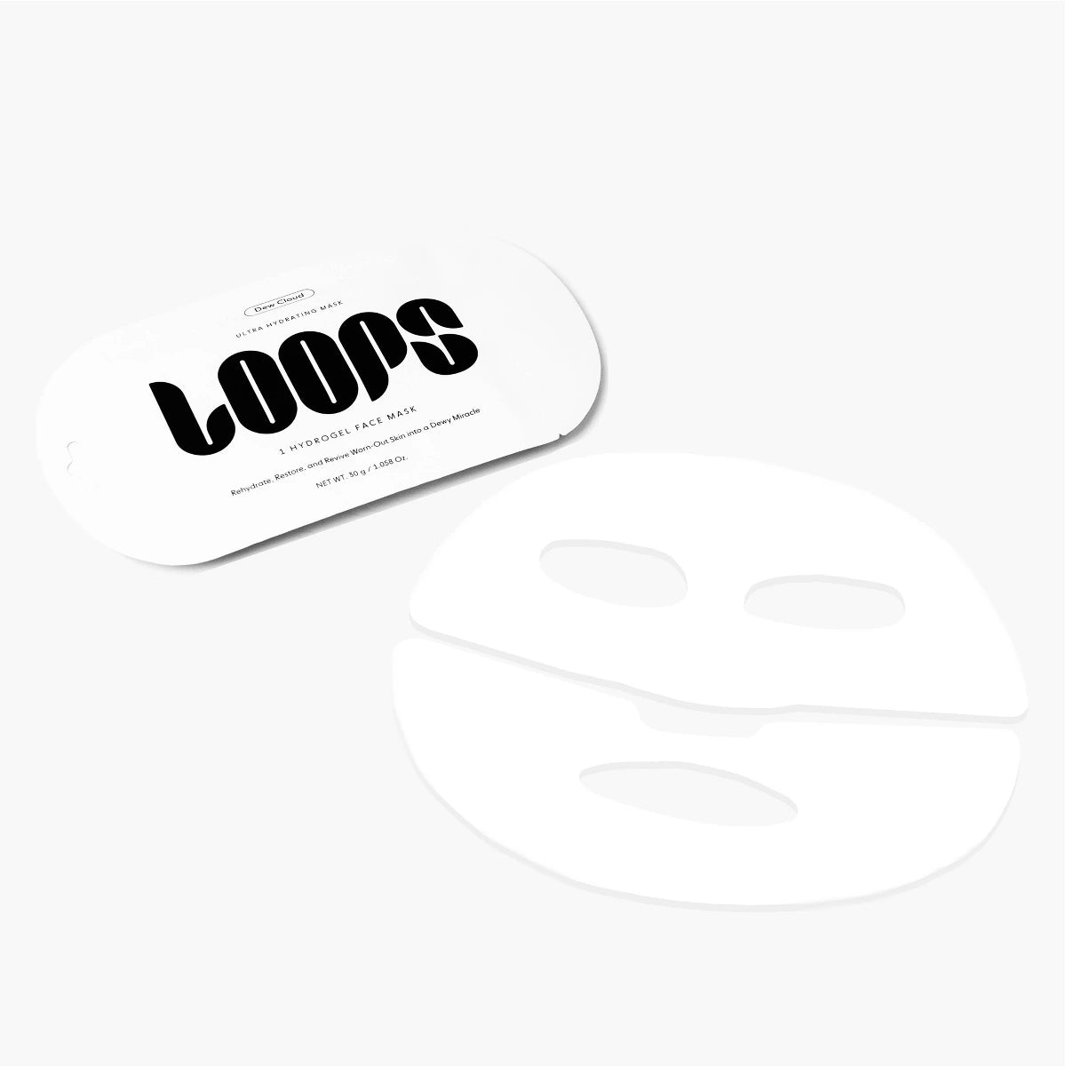 LOOPS Dew Cloud Ultra Hydrating Hydrogel Face Mask 1.058oz