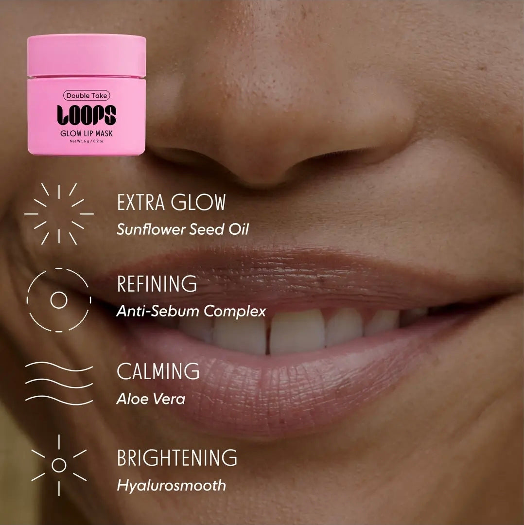 LOOPS double take mini lip mask 0.2 oz 6g