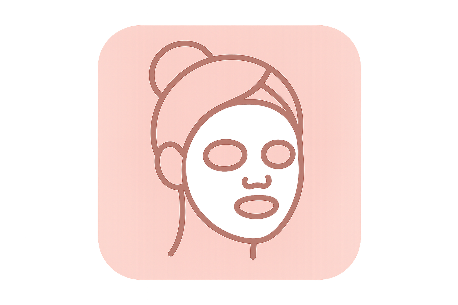 icon of a woman figure with white face mask on
