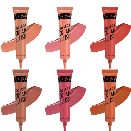 L.A. Girl Soft Matte Cream Blush smooth blendable cheek color 6 shades