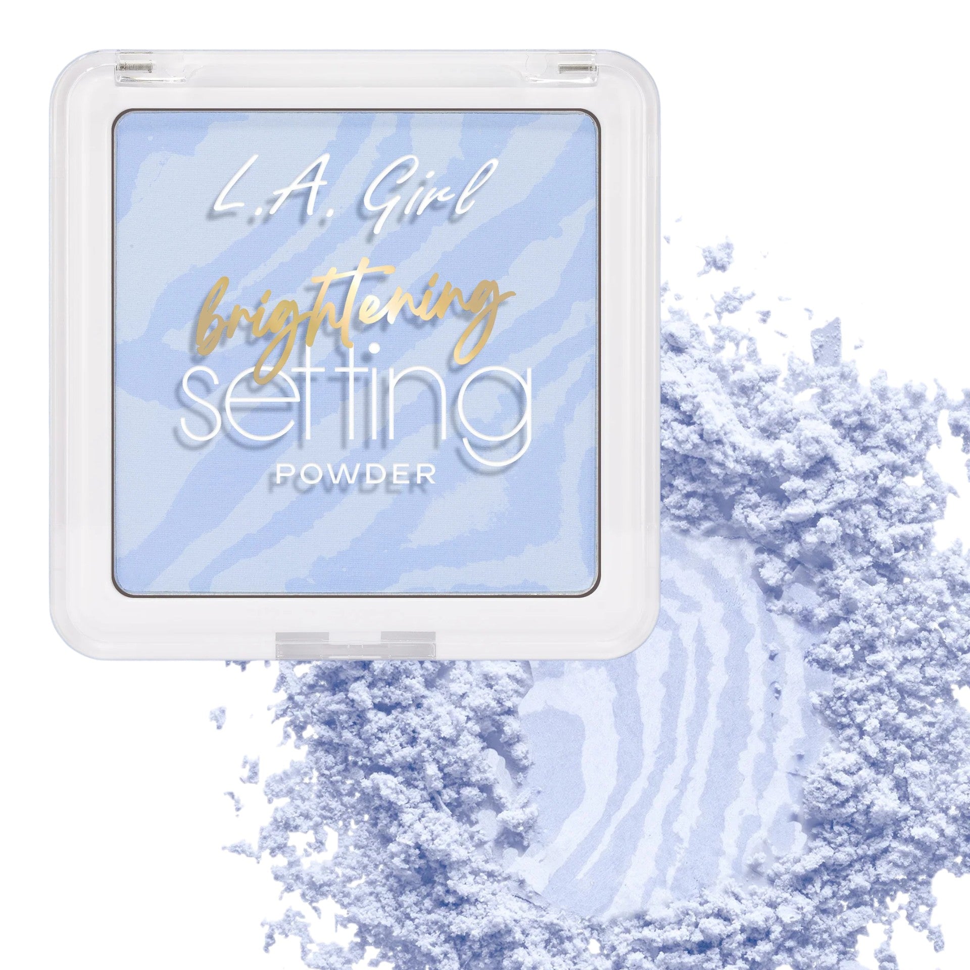 L.A. Girl brightening setting powder in color blue