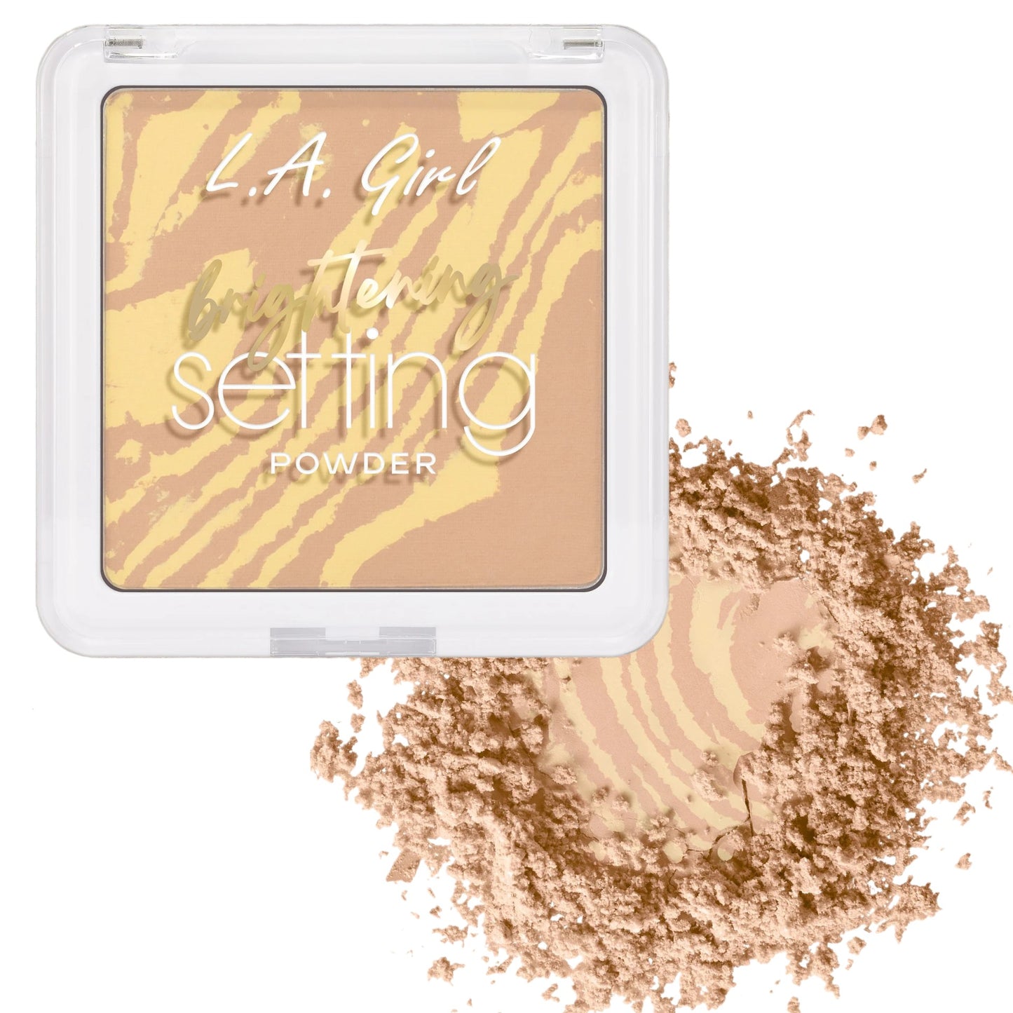 L.A. Girl brightening setting powder in color yellow