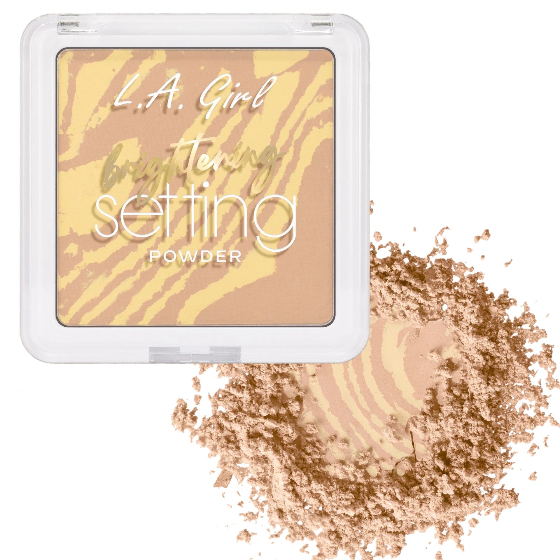 L.A. Girl brightening setting powder in color yellow
