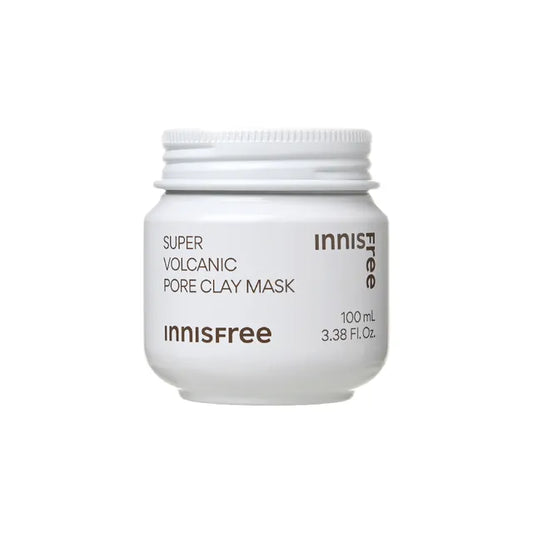 Innisfree Super Volcanic Pore Clay Mask jar for deep cleansing and pore care
