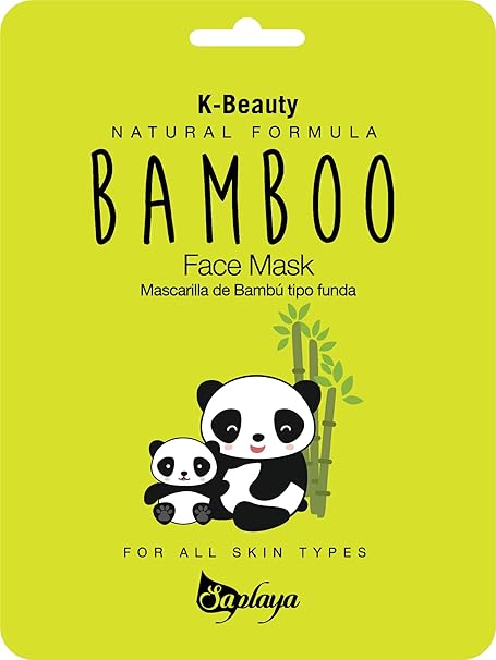 Saplaya  k-beauty natural formula Bamboo sheet mask