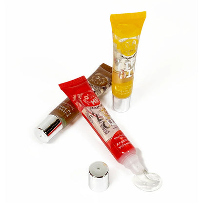 HerMINE Hydrating Lip Oil with Argan oil & Vitamin E - 3 Pack Calming Lip Oil
