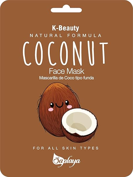 Saplaya  k-beauty natural formula coconut sheet mask