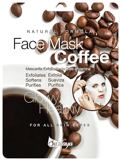 Saplaya  k-beauty natural formula coffee sheet mask