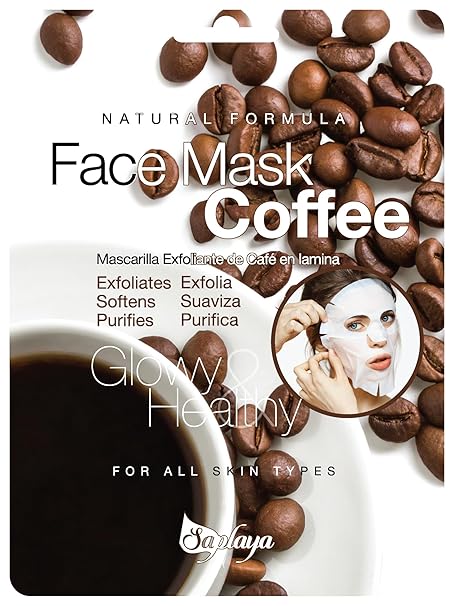 Saplaya  k-beauty natural formula coffee sheet mask