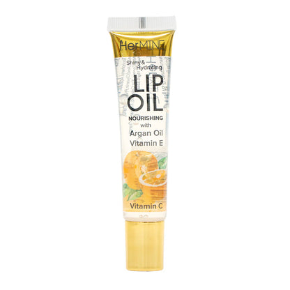 HerMINE Hydrating Lip Oil with Argan oil & Vitamin E 3 Pack Keep Calm