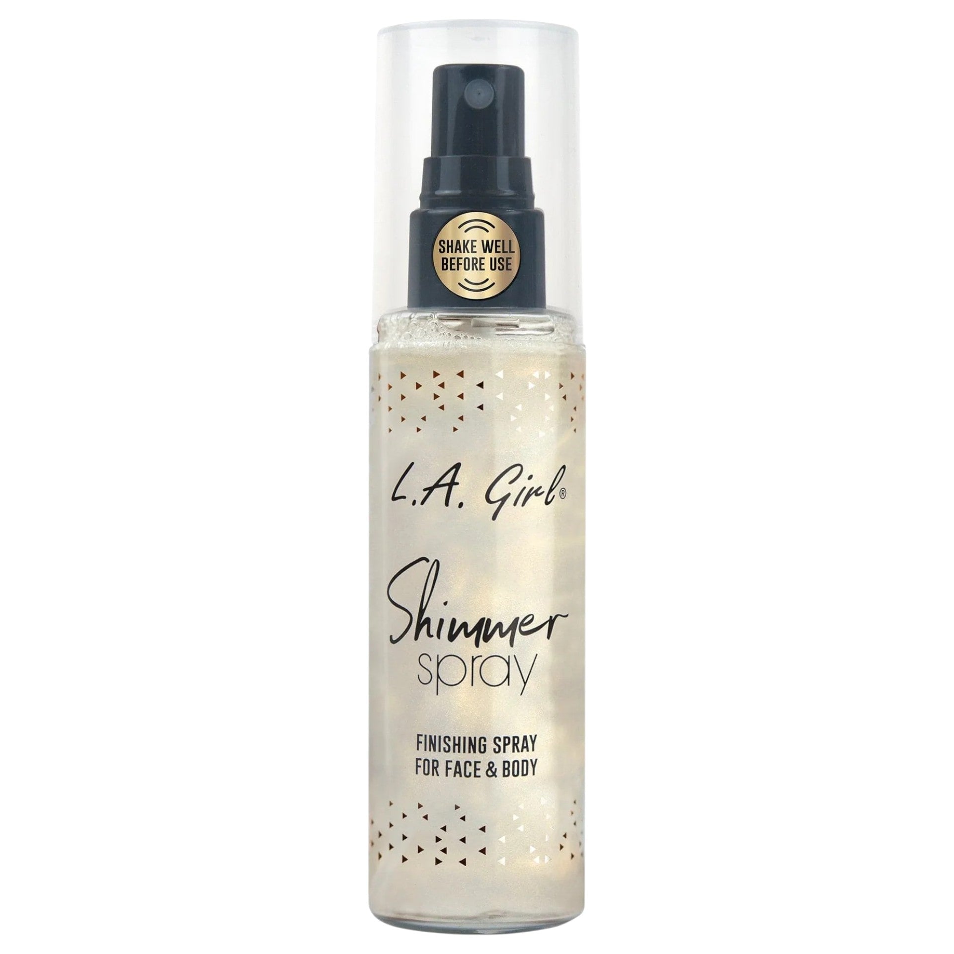 L.A. Girl Shimmer Spray setting spray with glow finish gold