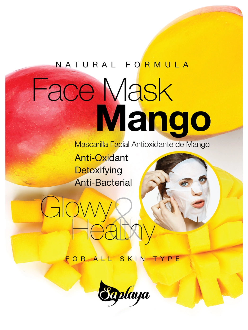 Saplaya  k-beauty natural formula sheet mask face mask - 14 types