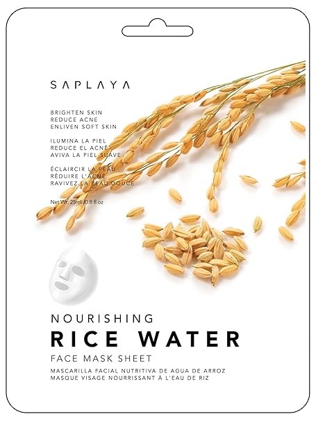 Saplaya  k-beauty natural formula rice water sheet mask