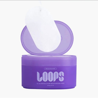LOOPS MicroCellular Moisturizer Pads 60 Pads 150 ml 5.07 oz