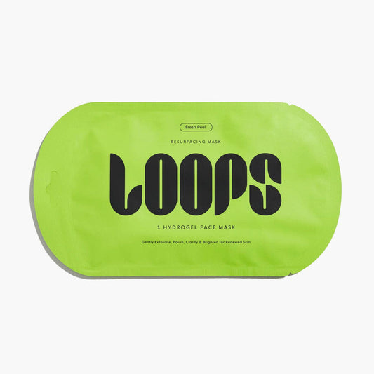 LOOPS fresh peel resurfacing hydrogel face mask