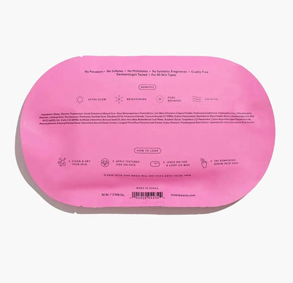 LOOPS double take glow hydrogel face mask 1.058 oz