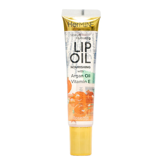HerMINE Hydrating Lip Oil with Argan oil & Vitamin E - rosehip 6 pack