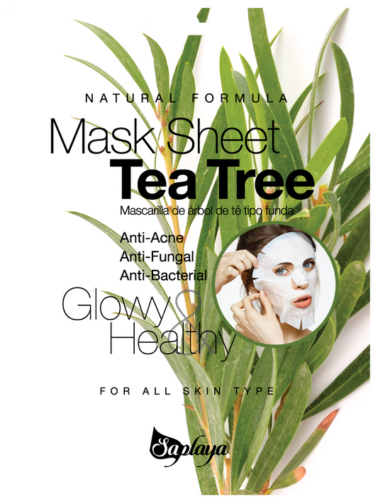 Saplaya  k-beauty natural formula tea tree sheet mask
